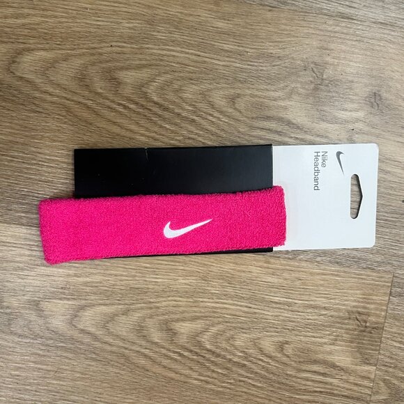 Pink Nike Swoosh Headband - Picture 1 of 2